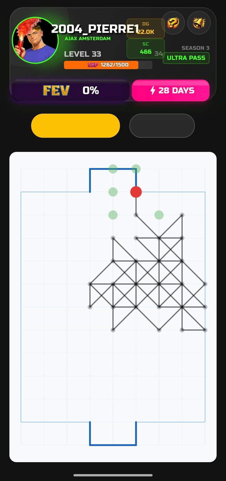 Ekrany wersji deweloperskiej — Paper Soccer