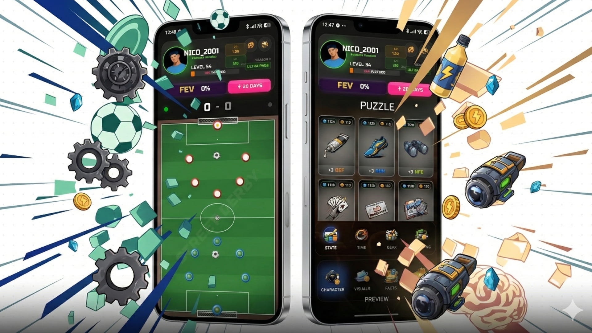 Minijuego de fútbol Button Football en Street Derby