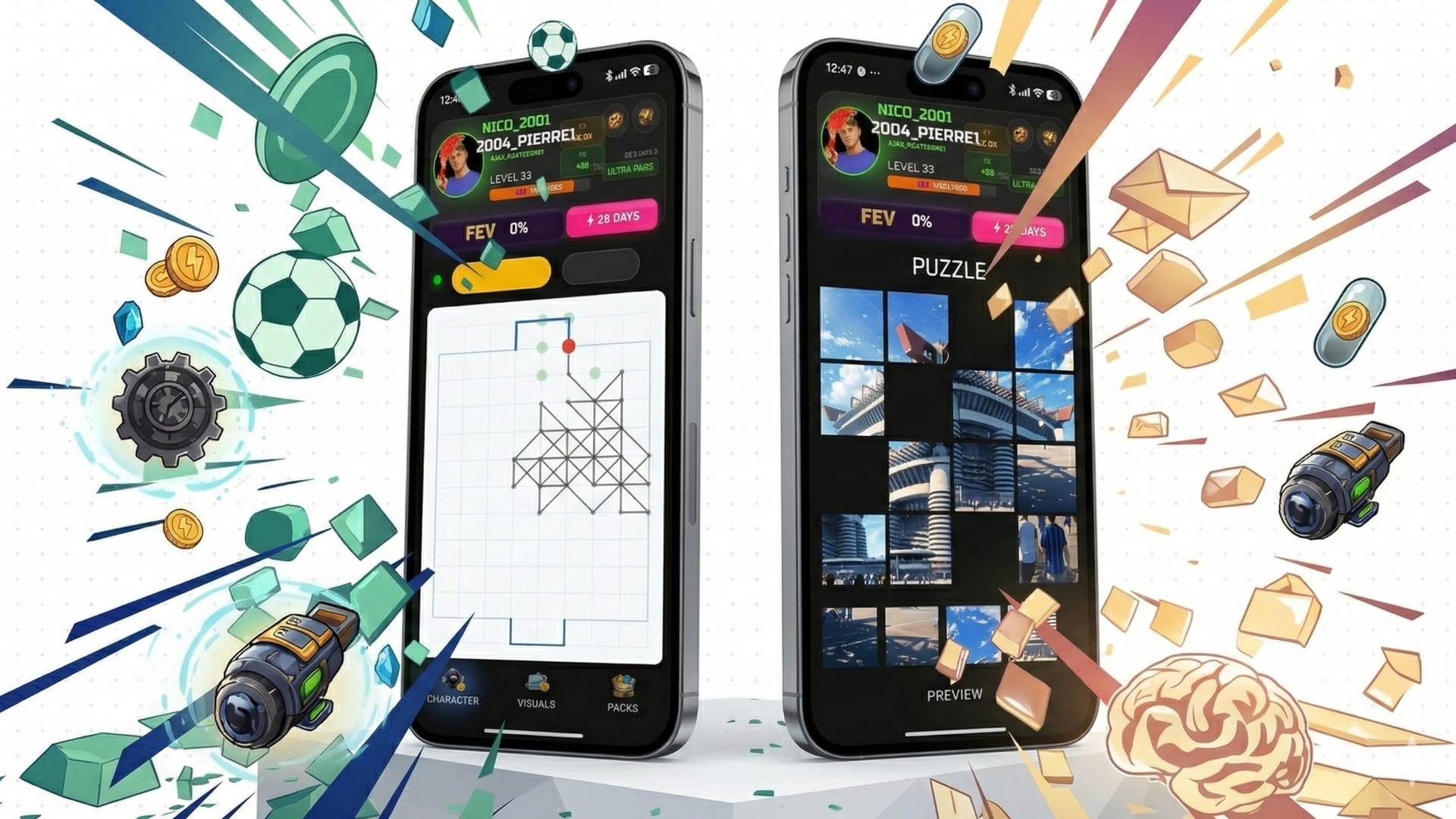 Minijuego de lógica: quizzes y puzzles de Tifo